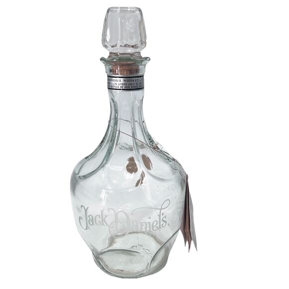 Vintage Jack Daniels Belle Of Lincoln Bottle Decanter & Stopper 1.75 L - 1980